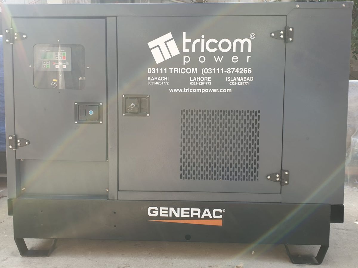 Generac canopy set supplied by Tricom