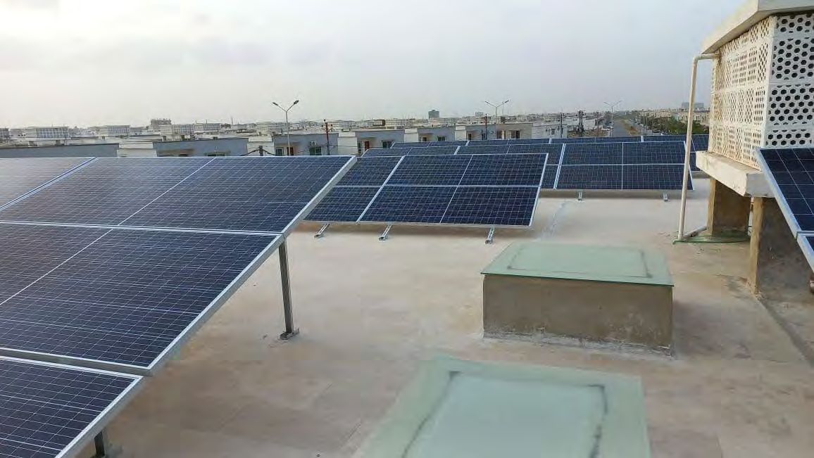 Solar installation at Global Apparel, S.I.T.E. Area, Karachi