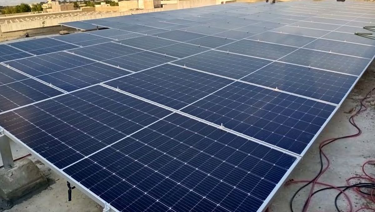 Solar installation at Lasbela University (LUAWMS)