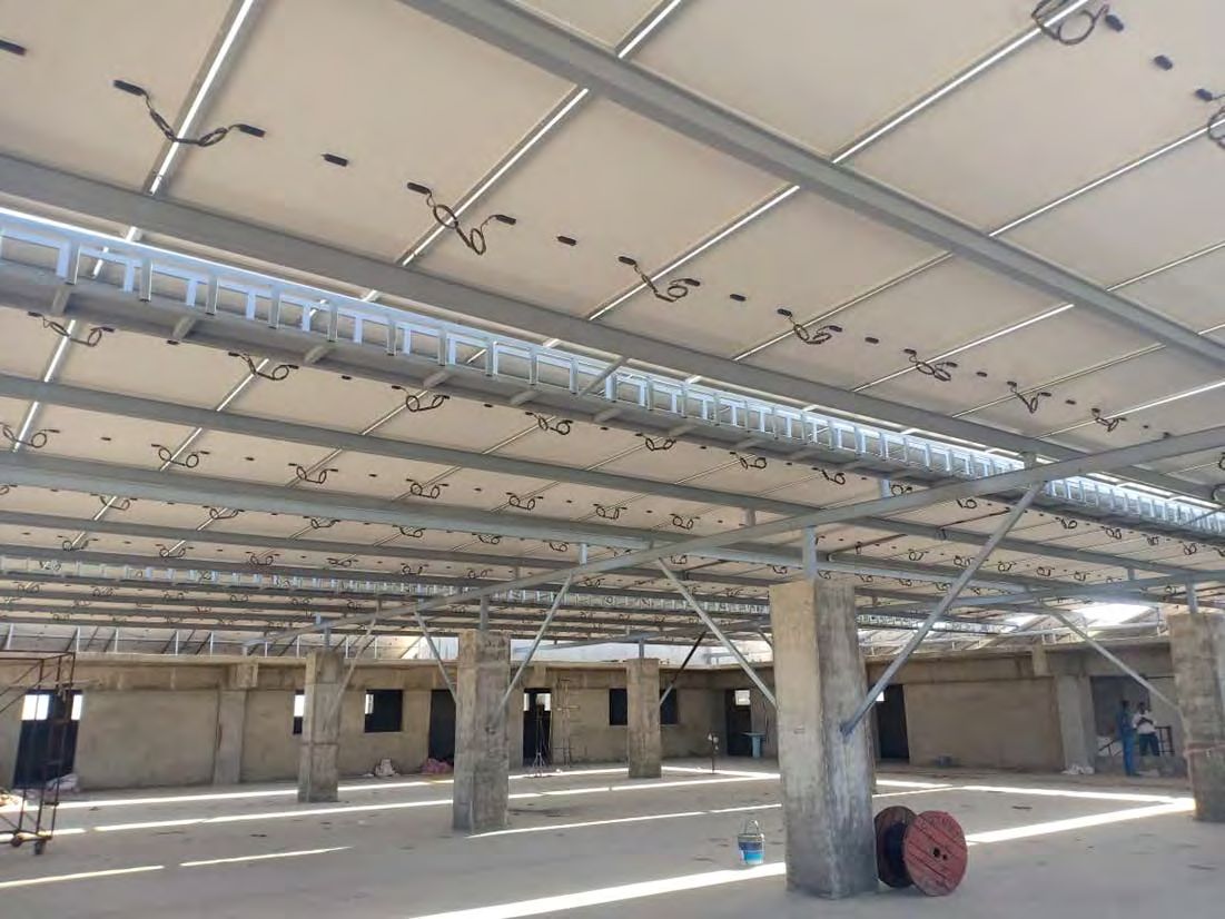 Solar installation at Tex World